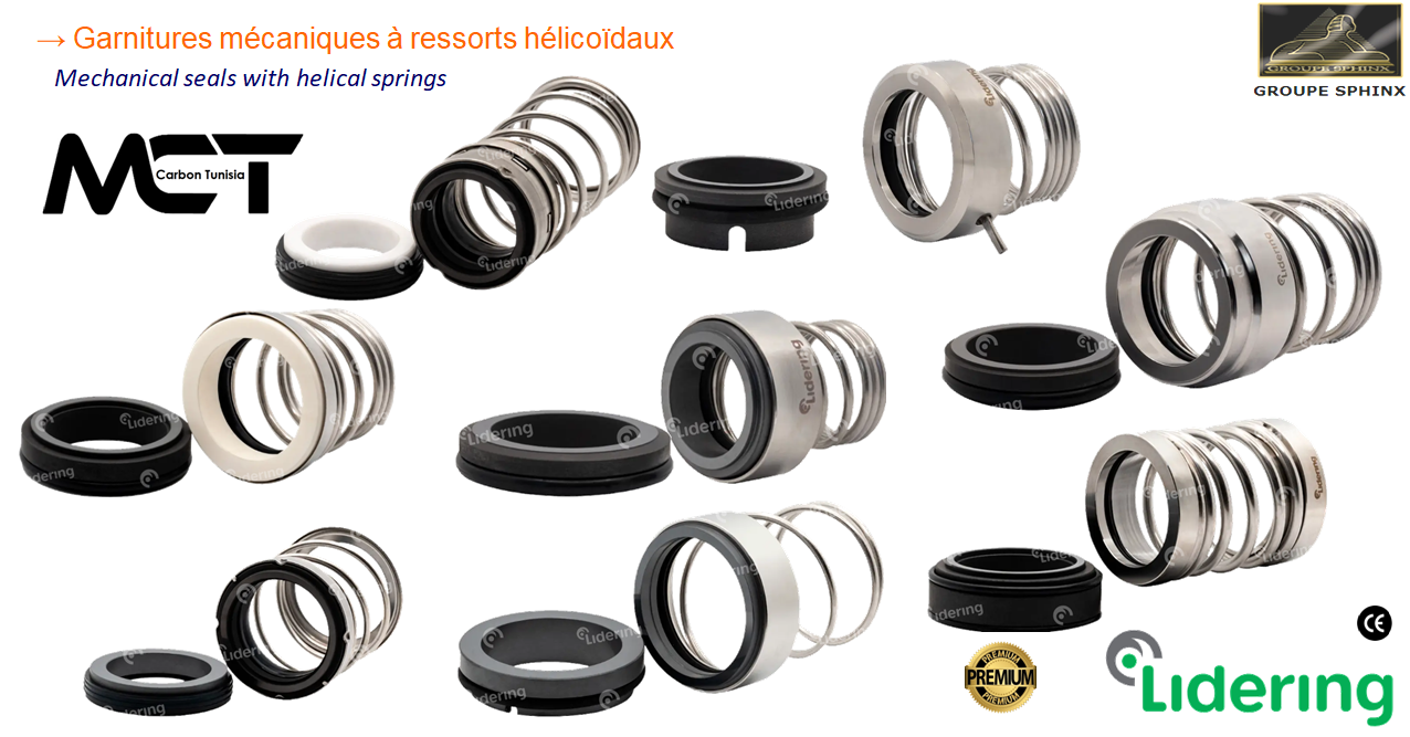 Image du produit Garnitures mécaniques à ressorts hélicoïdaux