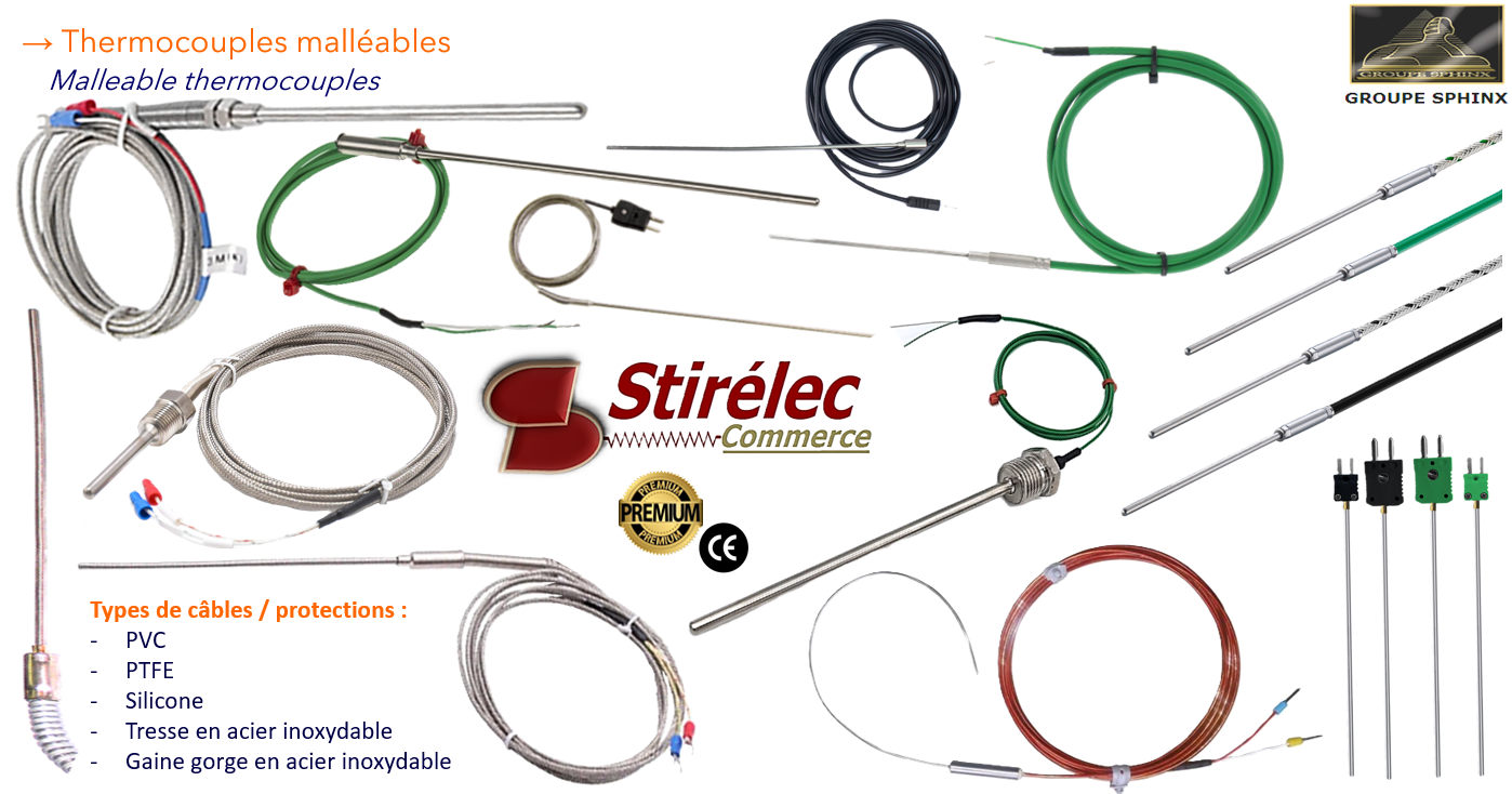 Image du produit Thermocouples à extension