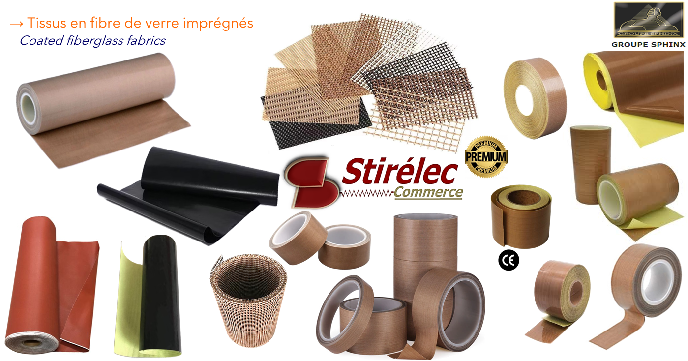 Image du produit Tissus en fibres de verre imprégnées PTFE