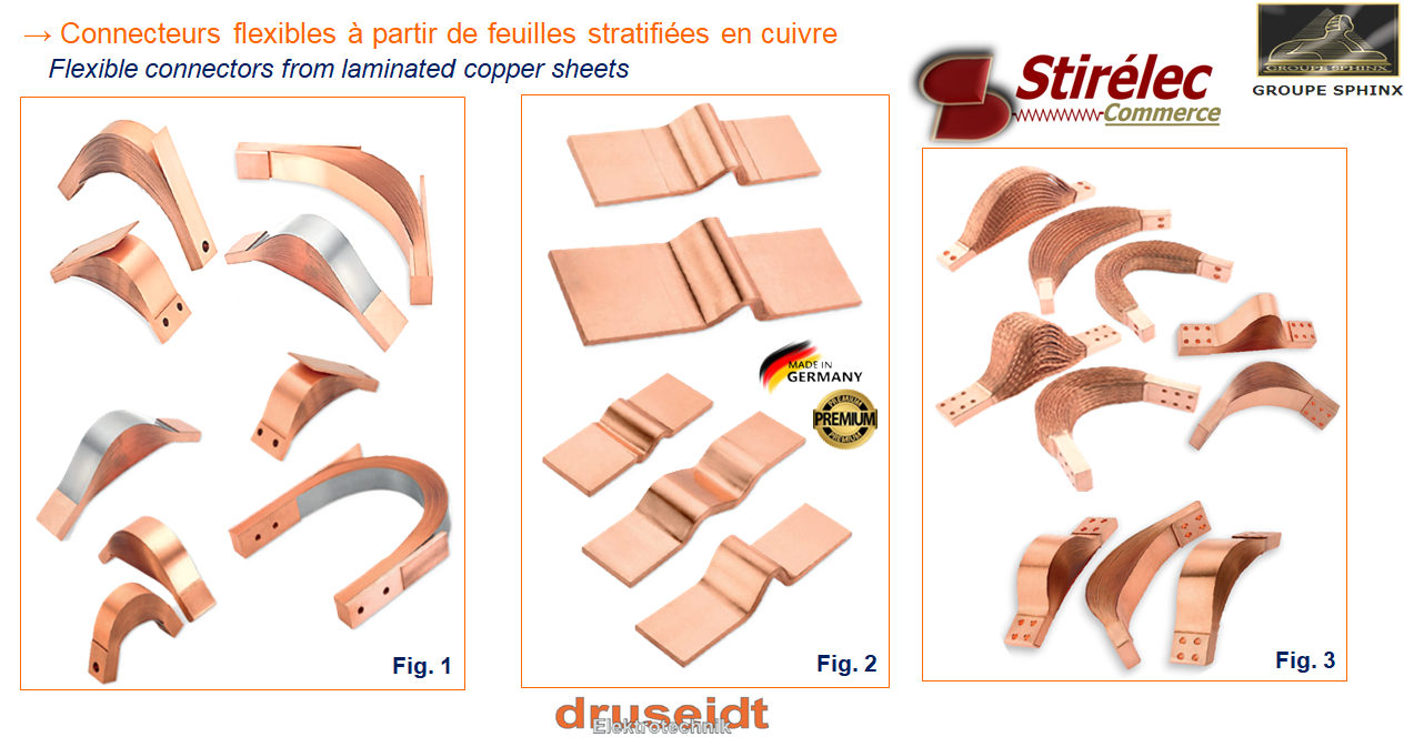 Image du produit Connecteurs flexibles stratifiés en cuivre