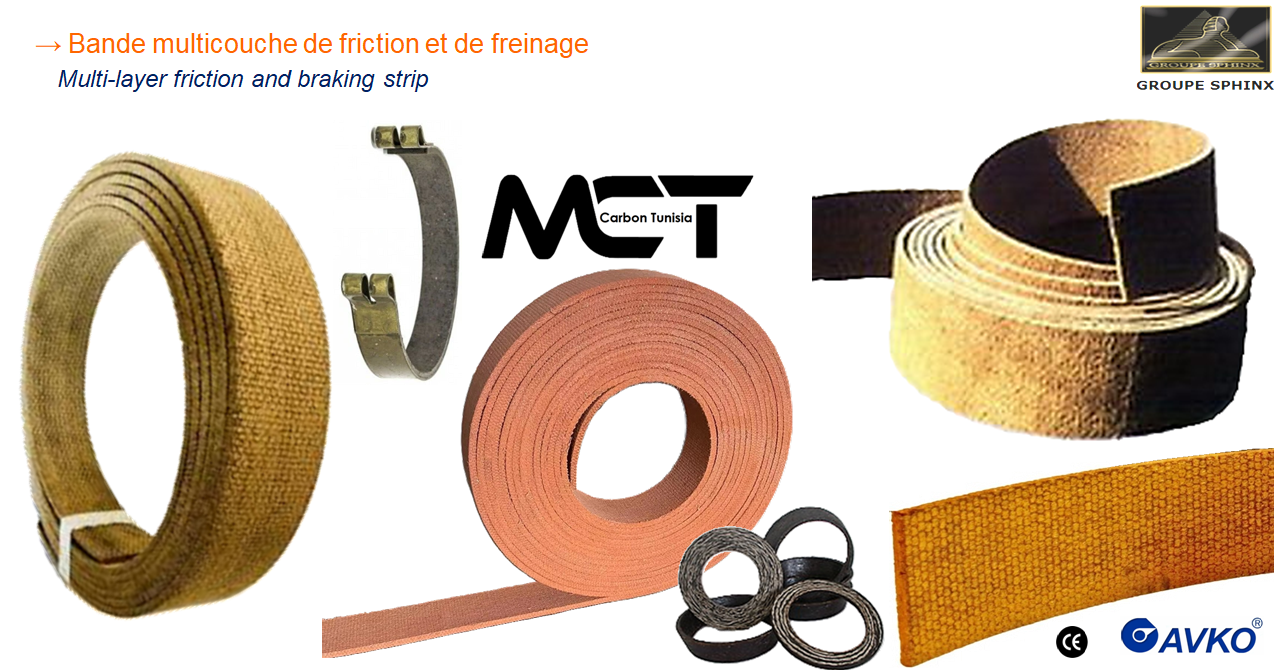 Image du produit Bandes de frein et pièces de friction