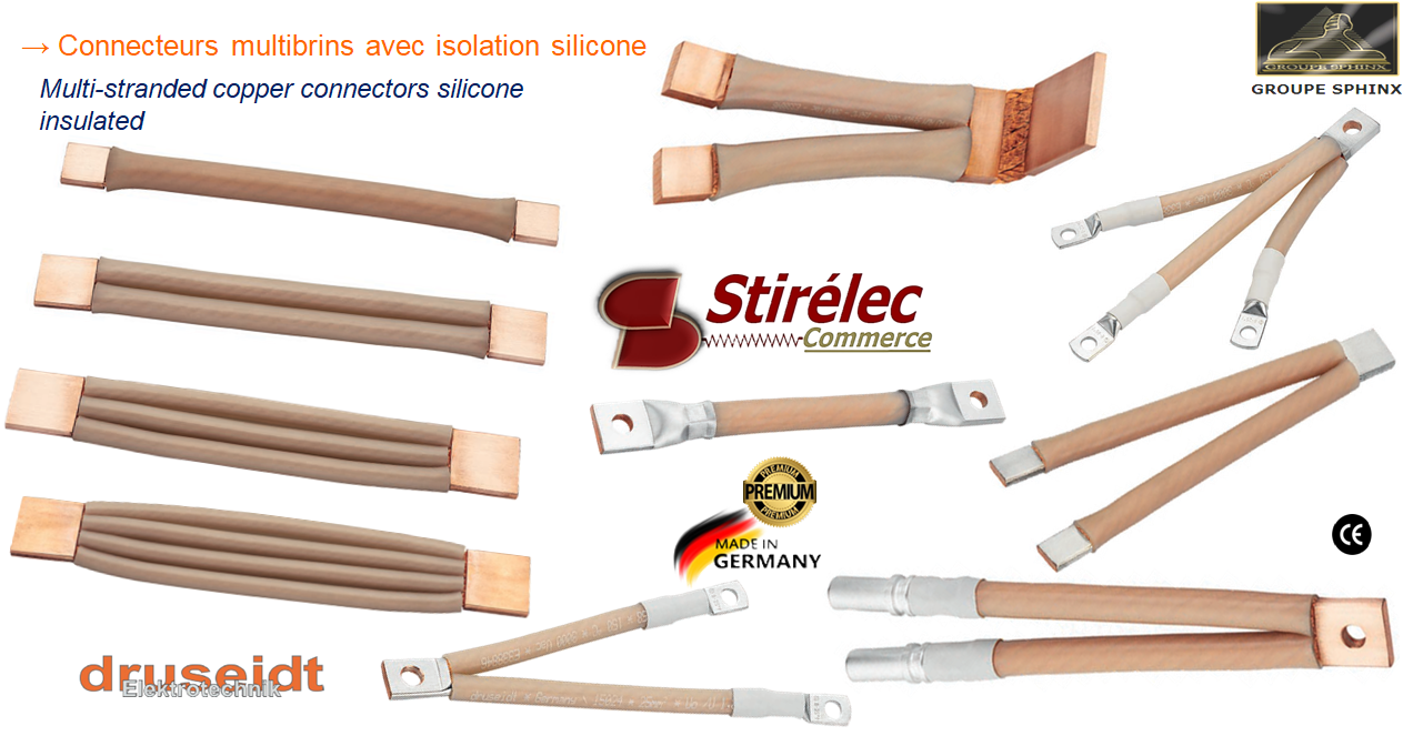 Image du produit Connecteurs flexibles multibrins en cuivre