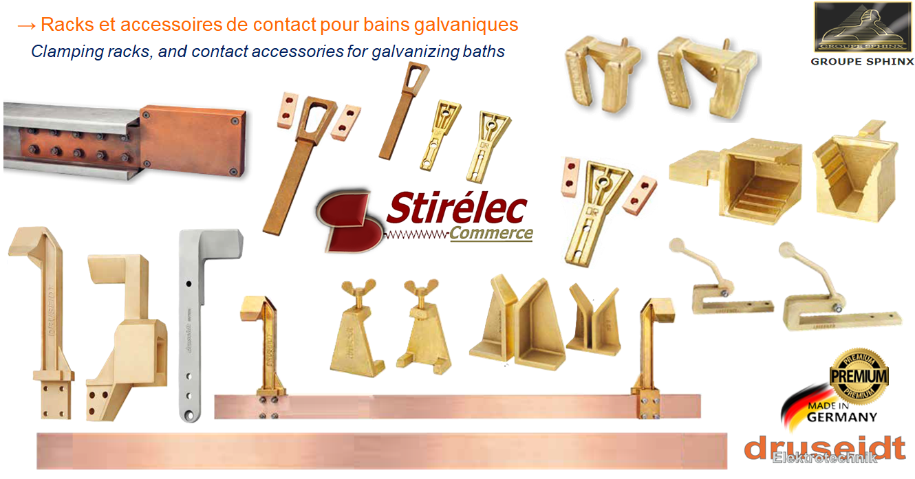 Image du produit Racks et accessoires de contact pour bains galvaniques