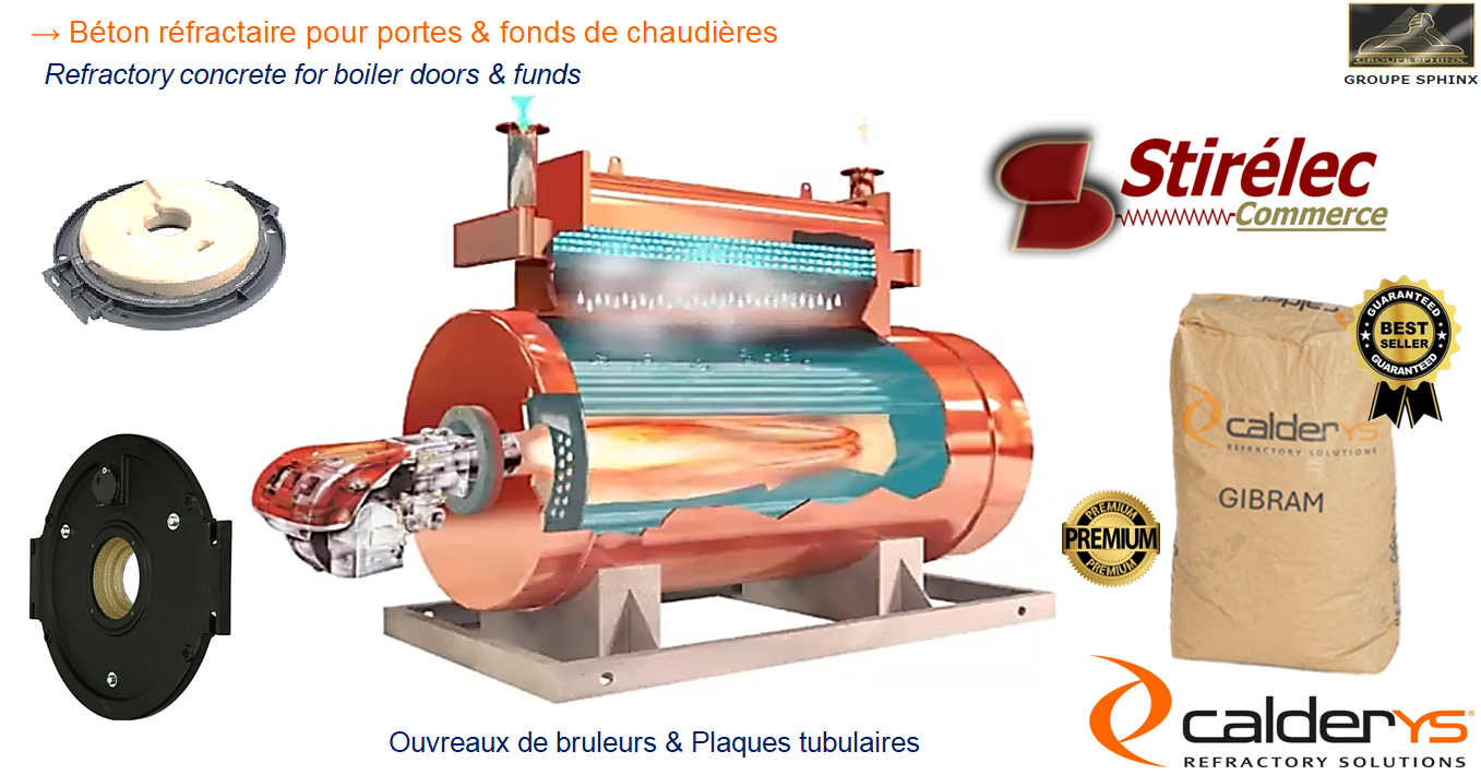 Image du produit Béton réfractaire pour portes & fonds de chaudières