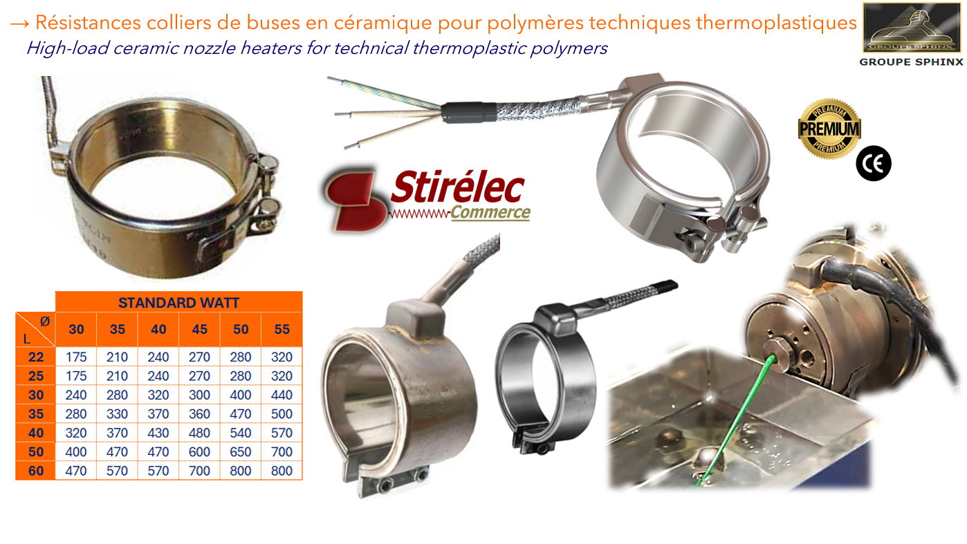 Image du produit Résistances colliers de buses en céramique
