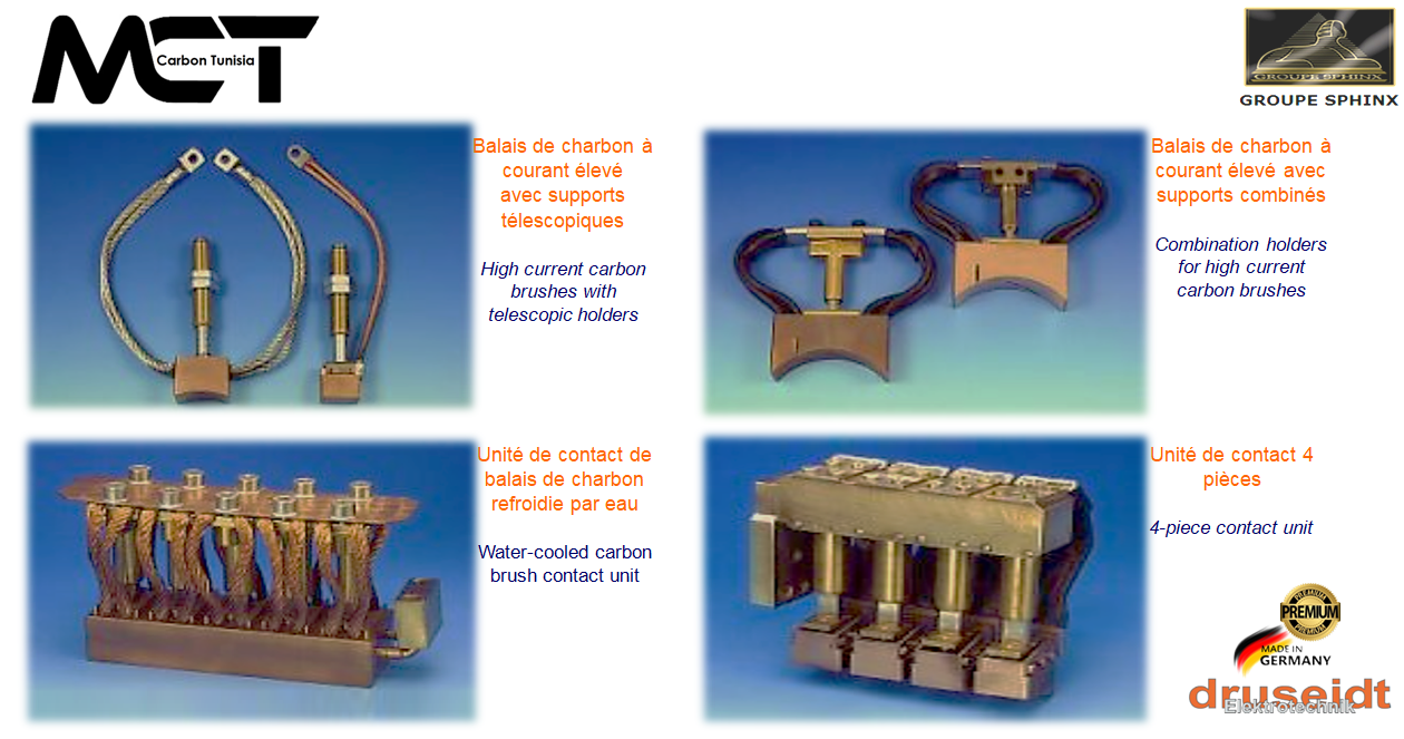 Image du produit Balais de charbon pour charbon pour anodisation & galvanoplastie