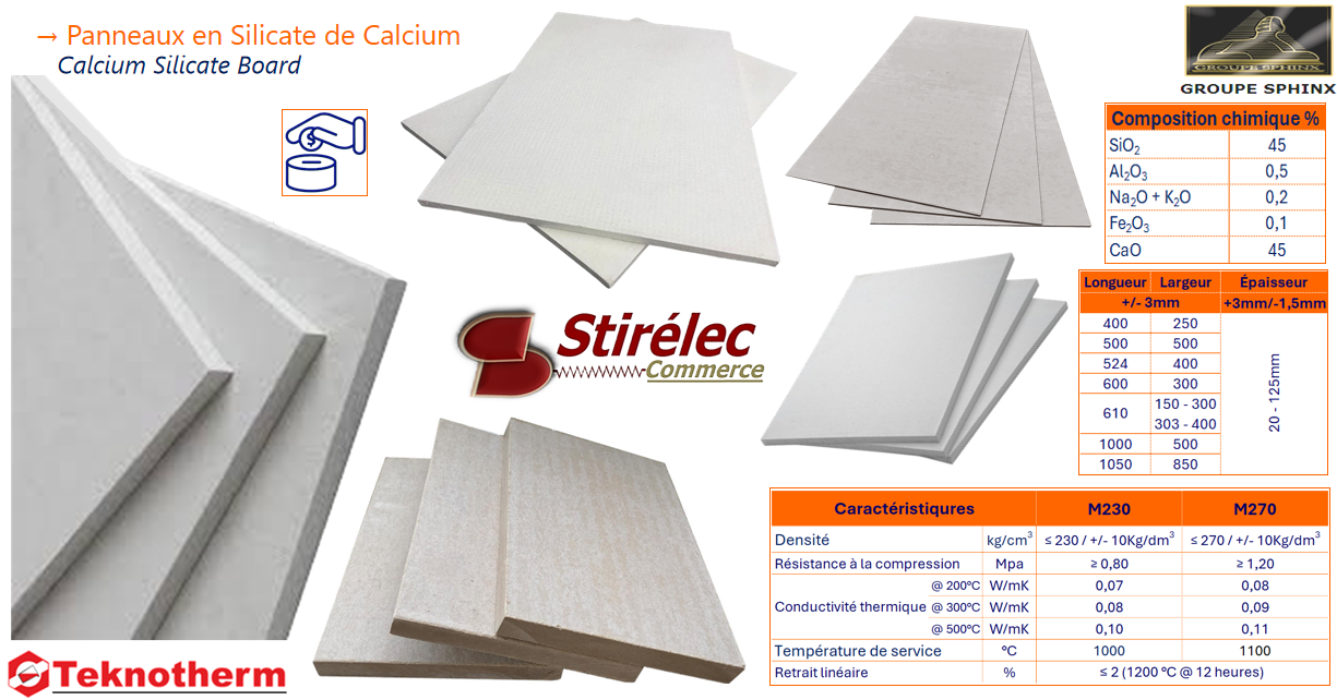 Image du produit Plaques en Silicate de calcium